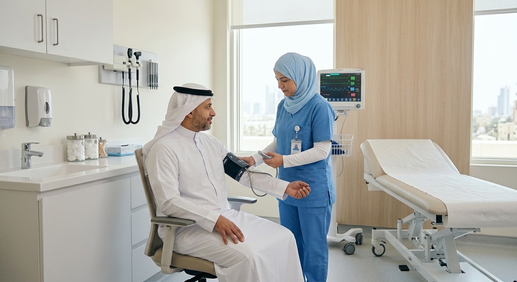 The examination room: vital signs first