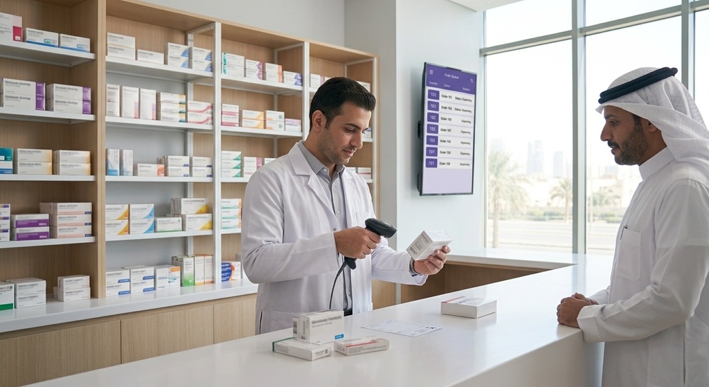 The clinic pharmacy
